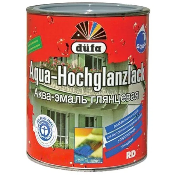 Эмаль акриловая dufa aqua-hochglanlack глянцевая