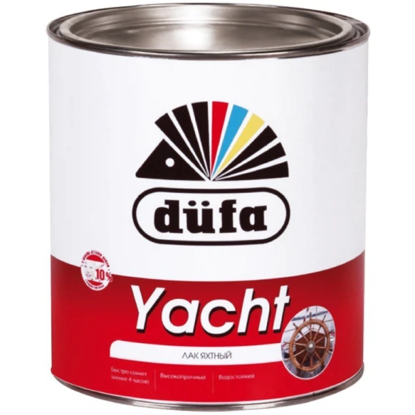 Лак dufa yacht яхтный глянцевый 0,75л, цвет