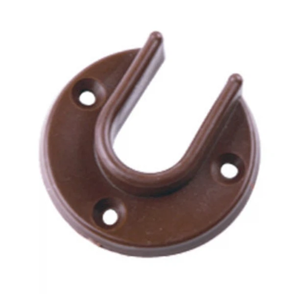 Фото Штангодержатель для овальной, деревянной штанги, пластик, коричневый (2шт)