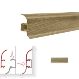 Плинтус пластиковый NGF56 Дуб Альзас 2,5м NGF093