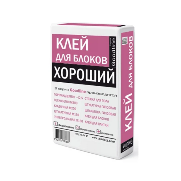 

клей для блоков хороший, 20 кг