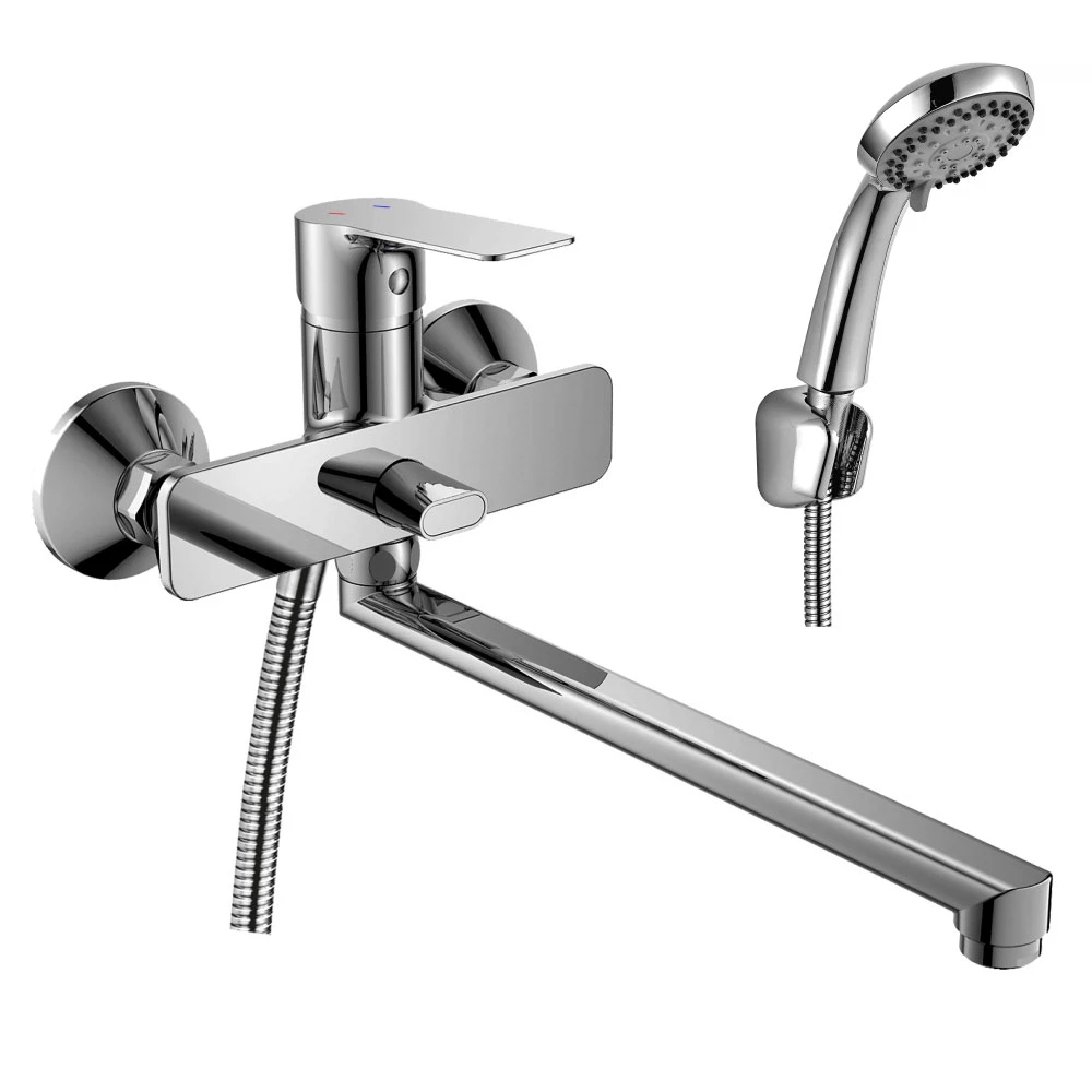 Изображение товара Смеситель для ванны Rossinka RS27-33 с изливом 350 мм