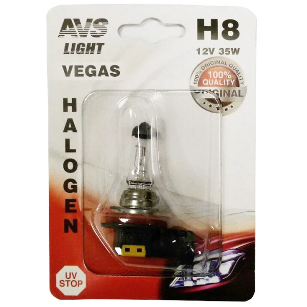 

лампа галогенная avs vegas h8.12v.35w 1шт a78484s