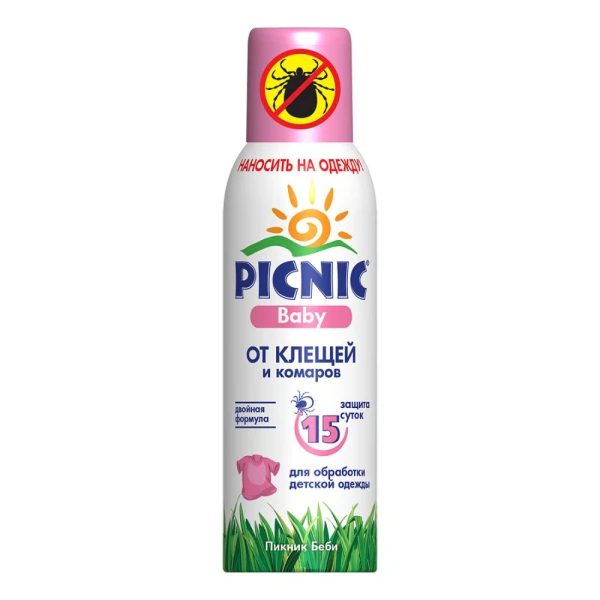

аэрозоль picnic babyот клещей и комаров