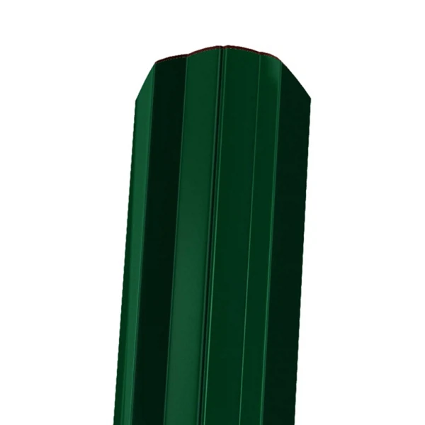 

штакетник м-образный фигурный, цвет зеленый мох ral 6005, 1500 х 100 мм