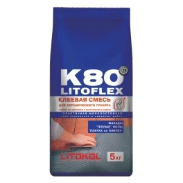 Клей для плитки цементный LITOKOL Litoflex K80, 5кг