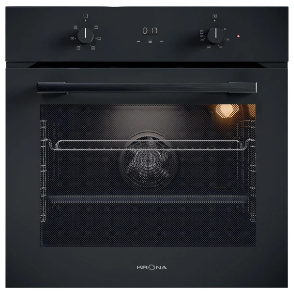 духовой шкаф электрический 60см черный krona magnete 60 blbl