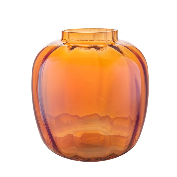 Фото Ваза декоративная 195*195*195 вещицы гранатовый стекло csa-29