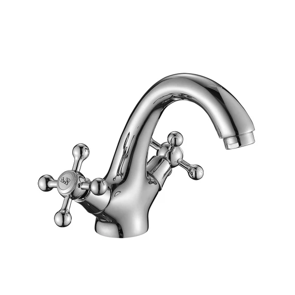 

смеситель для умывальника вентильный decoroom dr54 dr54011, Хром