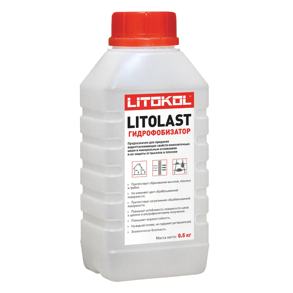 Изображение товара Пропитка водоотталкивающая LITOKOL LitoLAST 0.5 кг для защиты поверхностей