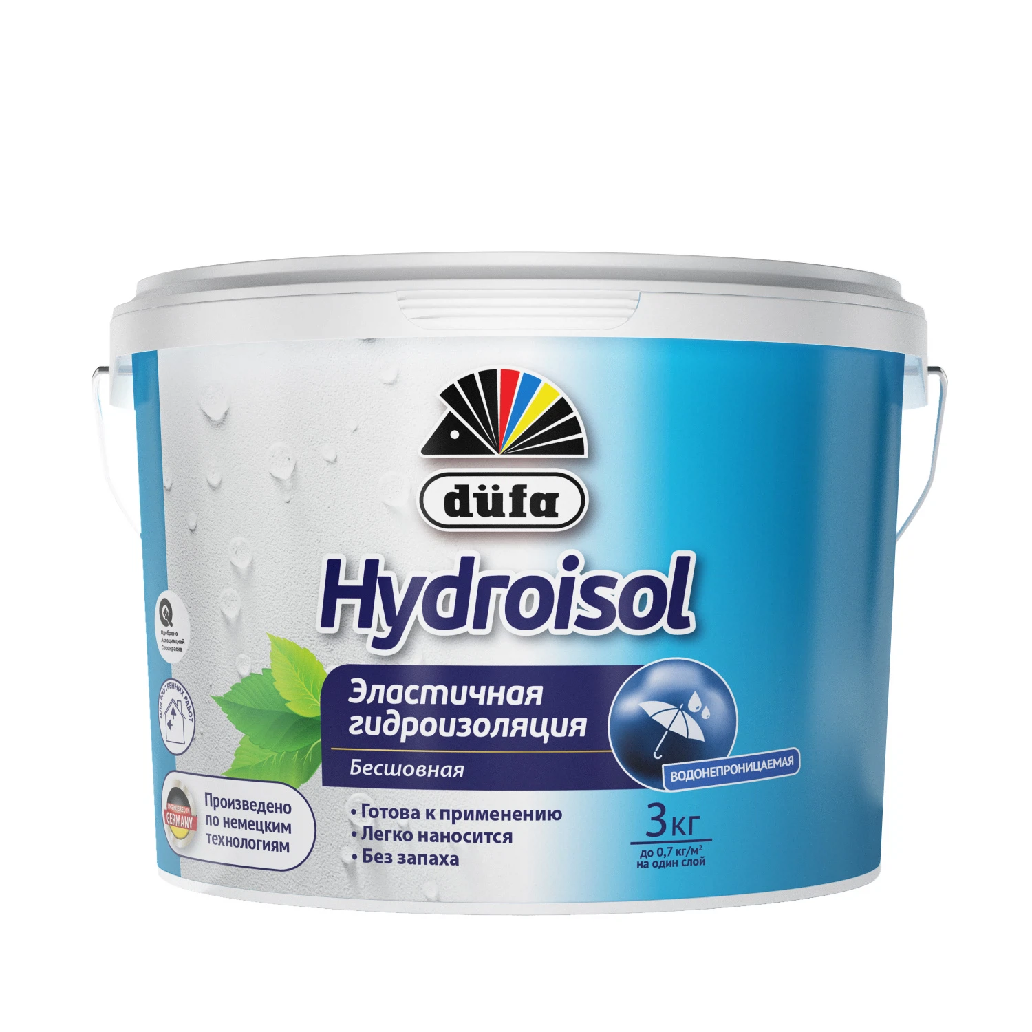 Изображение товара Гидроизоляция DUFA Hydroisol эластичная 3 кг для влажных помещений Изображение товара Гидроизоляция DUFA Hydroisol эластичная 3 кг для влажных помещений