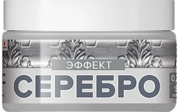 

краска vincent art decor декоративная эффект серебро 0,2л
