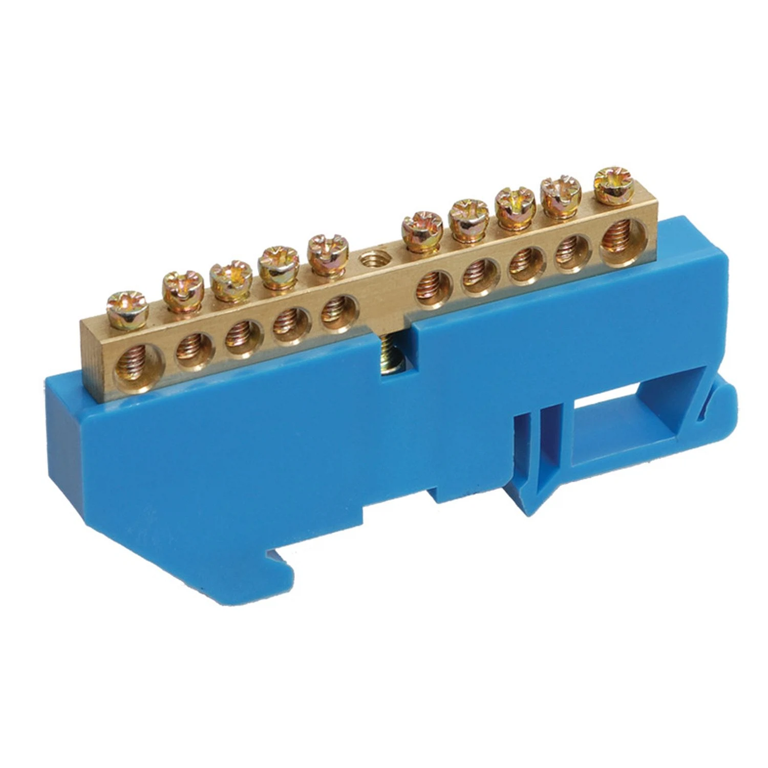 Изображение товара Шина n «нулевая» 10 групп, 6х9мм, на DIN изоляторе, Rexant, 11-2341