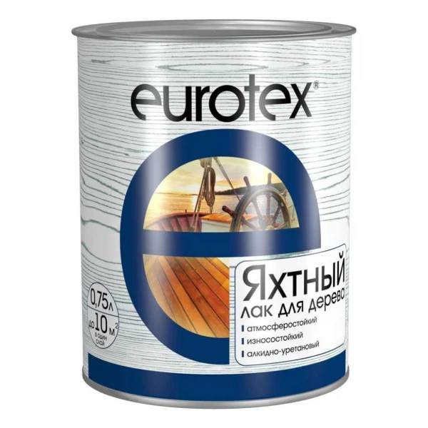 Лак eurotex яхтный алкидно-уретановый полуматовый