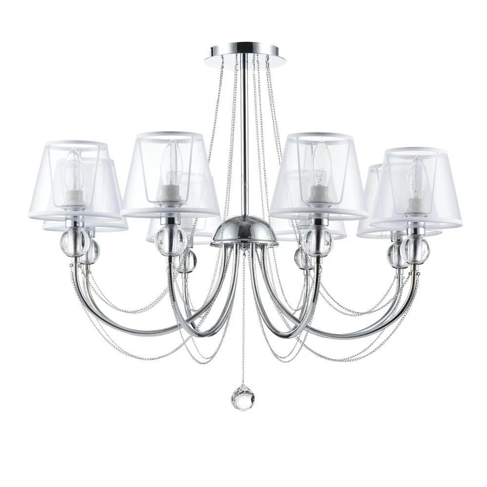 Изображение товара Люстра подвесная Freya Beverly FR5661-PL-08-CH Е14 8x40Вт IP 20 хром