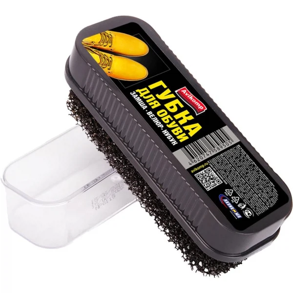 

губка для обуви 12*4*4,5см clean shoes avikomp из замши,велюра и нубука 89505