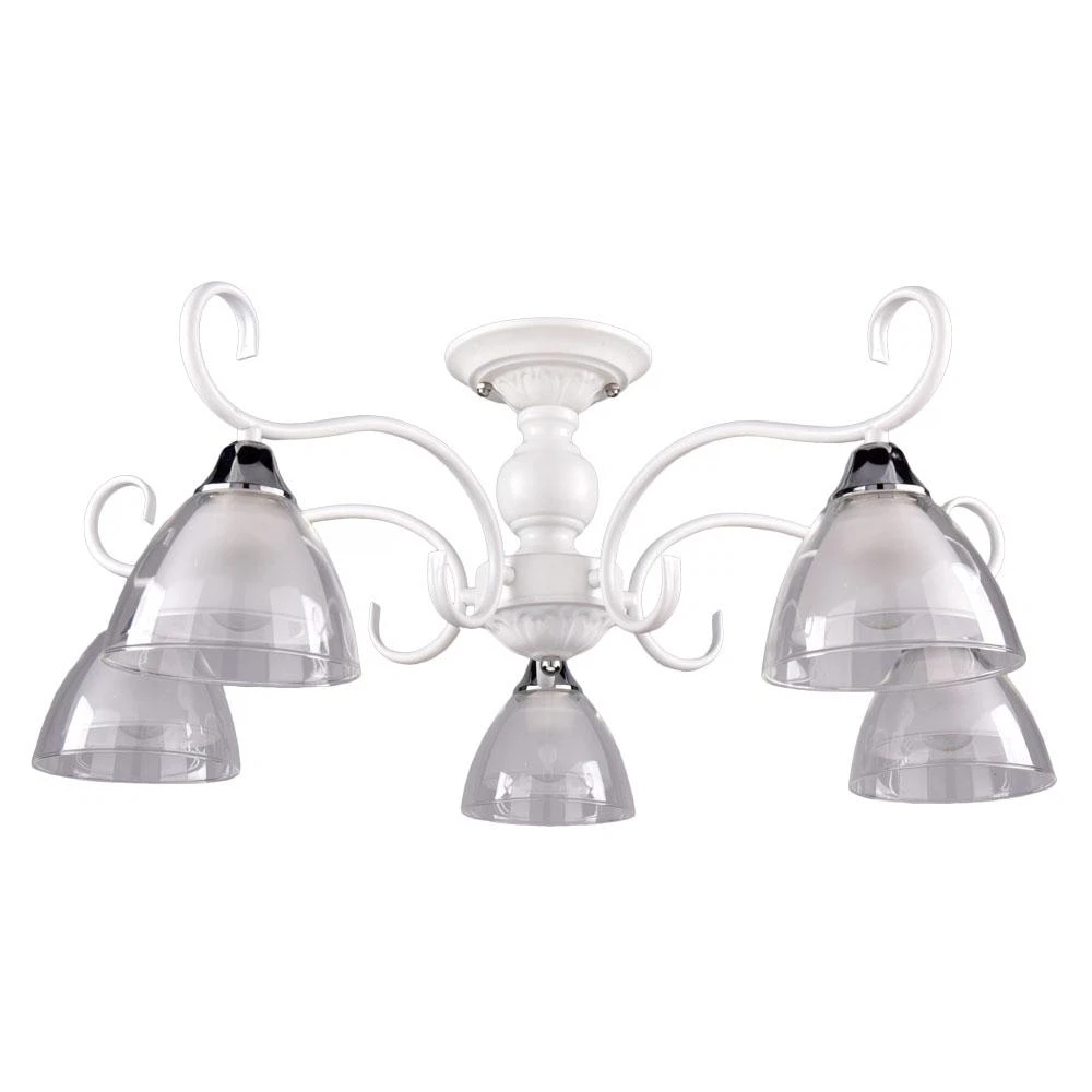 Изображение товара Потолочная люстра РОССвет Твист с 5 лампами Е14 для уютных интерьеров