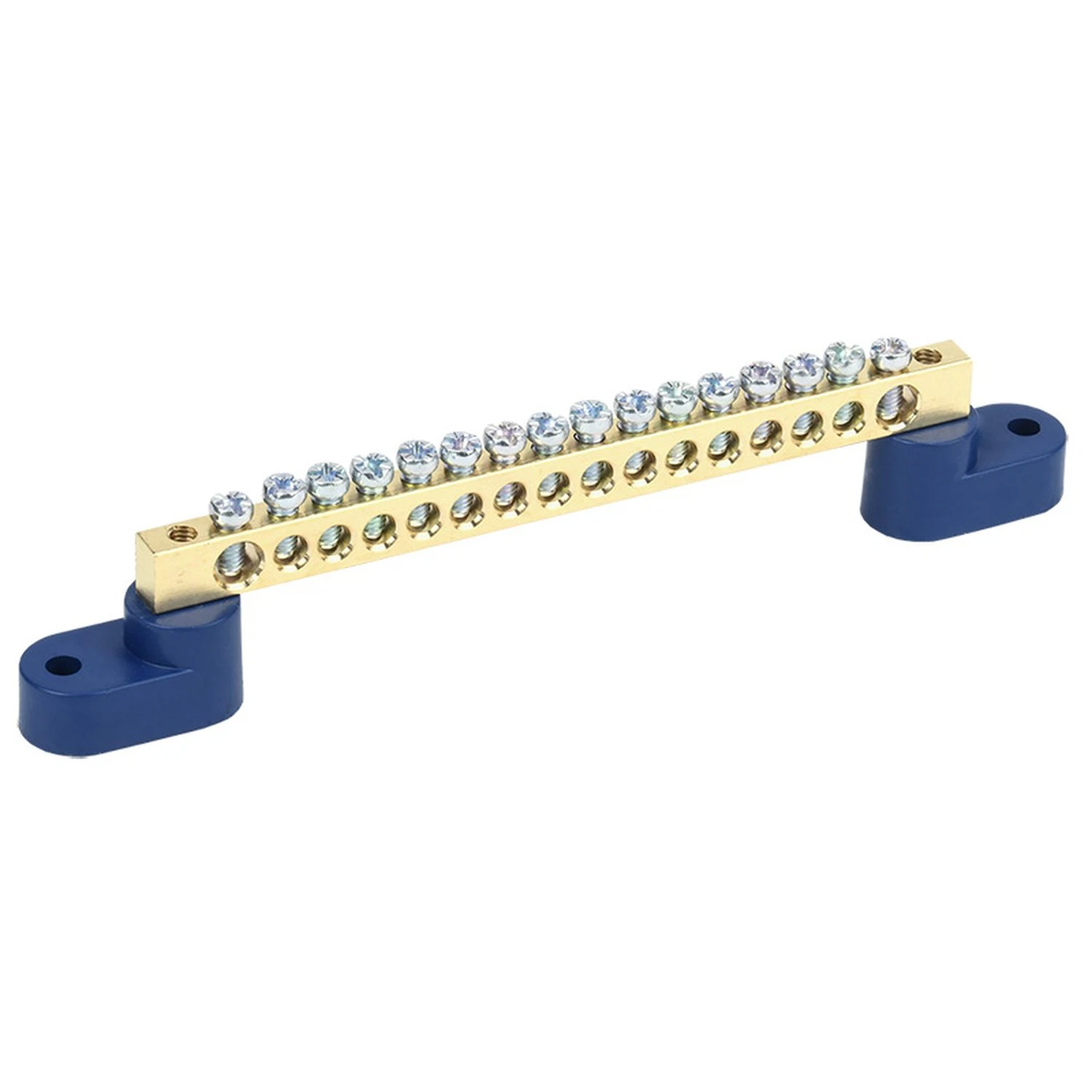 Изображение товара Шина n «нулевая» 16 групп, 6х9мм, на угловых изоляторах, Rexant, 11-2330