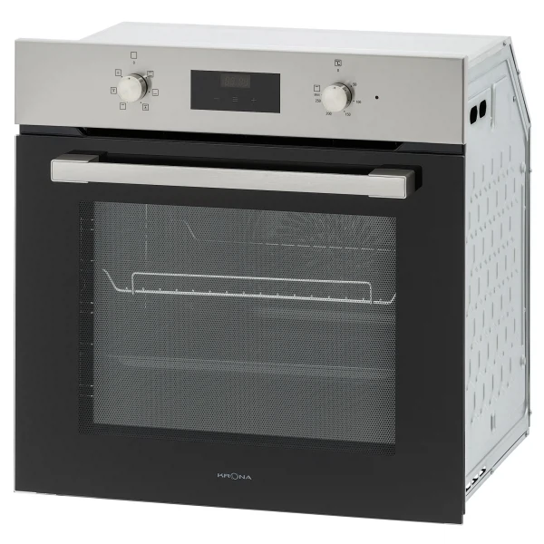 духовой шкаф электрический 60см черный нержавеющая сталь krona magnete 60 ix