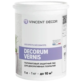 Лак Vincent Decor Decorum Vernis полуматовый 1л