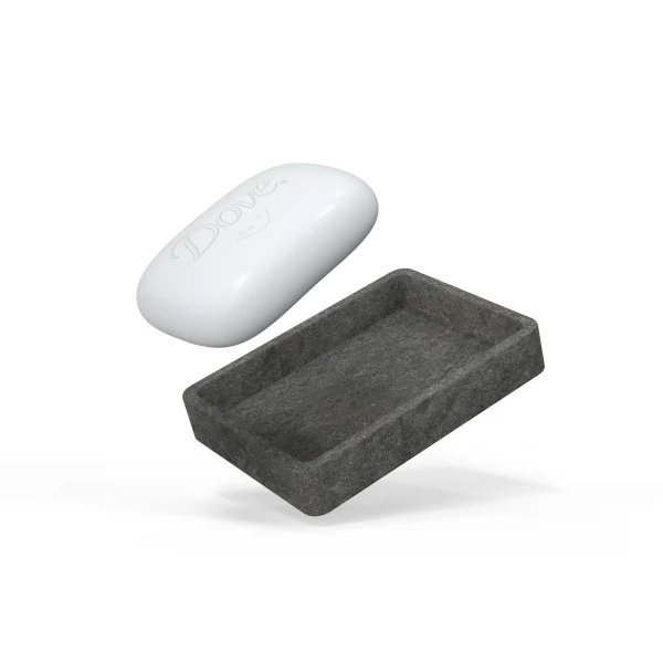 

мыльница настольная stone black fora for-stn36bl
