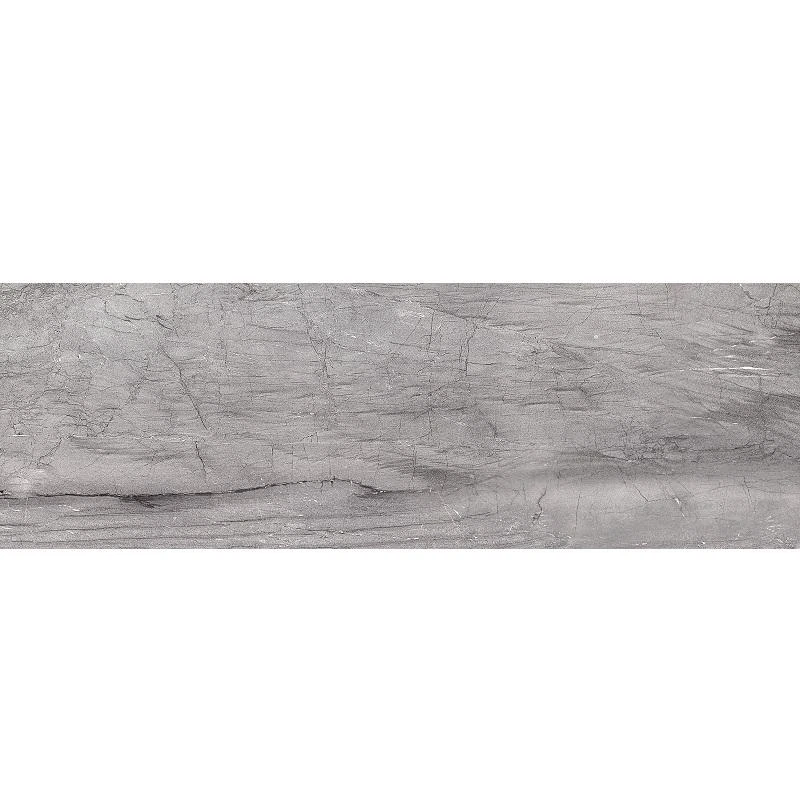 Изображение товара Плитка настенная Terra Grey серого цвета 25x75 см для стен и интерьера