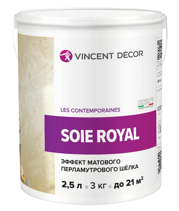 

покрытие vincent decor soie royal декоративное 2,5л