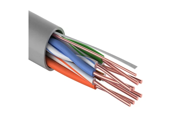 Кабель utp 4pr 24awg cat5e 25м rexant 01-0043-25