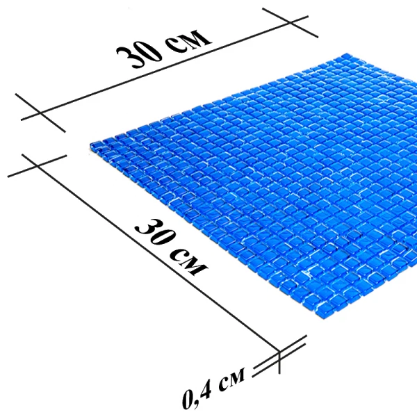 

мозаика стеклянная 30*30 vidromar синий vpc-011