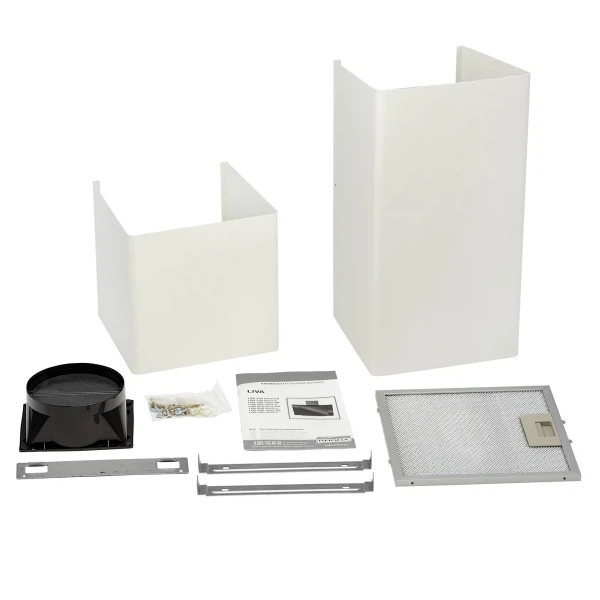 вытяжка кухонная наклонная 50см белая krona liva 500 white s