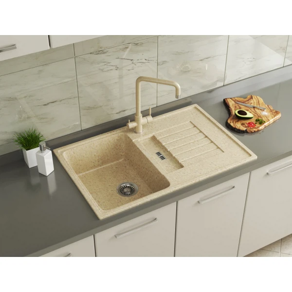 

мойка кухонная мраморная greenstone 78x50 grs-24-328 бежевый