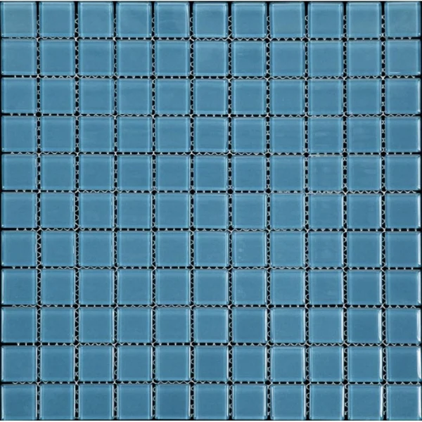 

мозаика из стекла natural a-143 синяя 30x30, Голубой