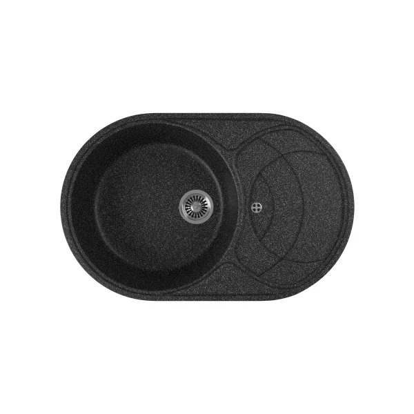 

мойка кухонная мраморная greenstone 77x49 grs-18s-308 черный