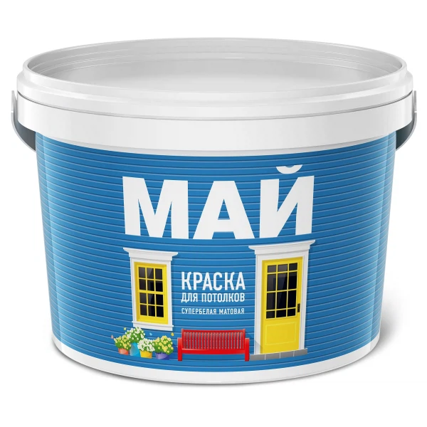 Краска май для потолков 2,5кг Ярославские