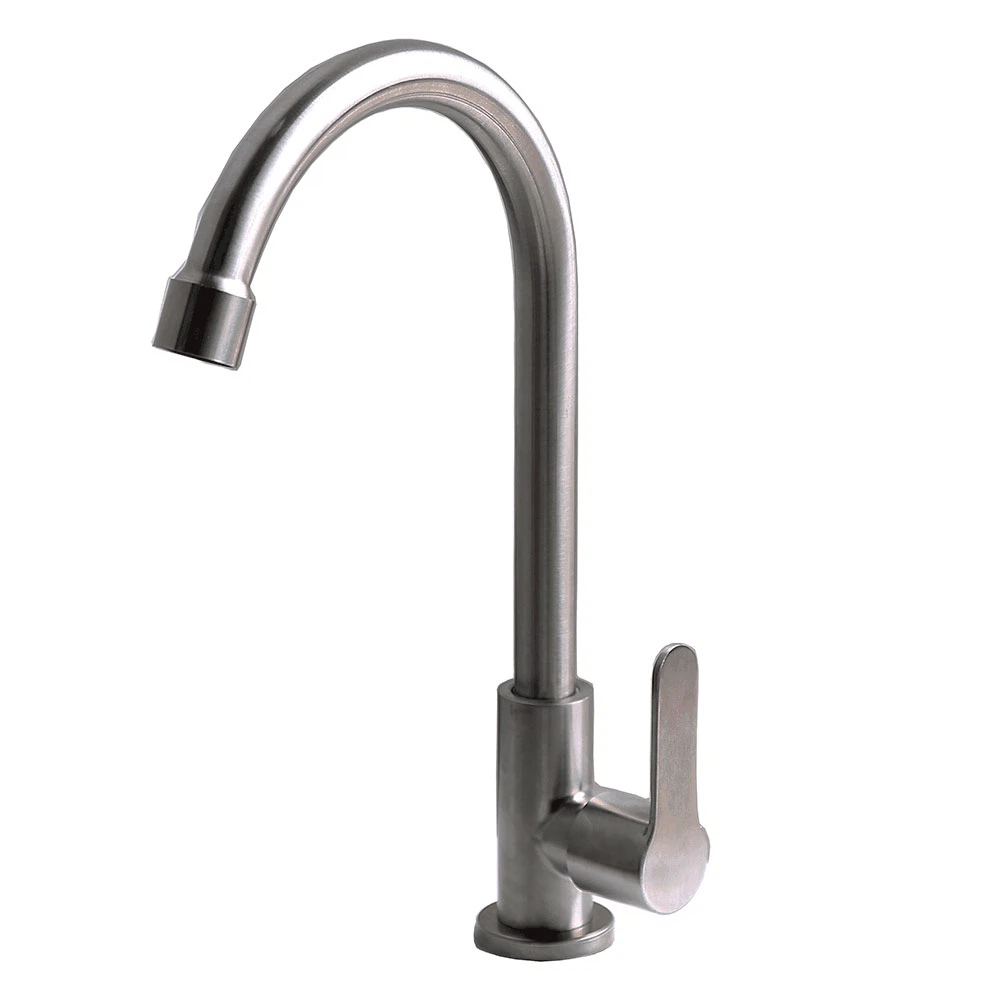 Изображение товара Однорычажный кухонный смеситель Fashun A54192 нержавейка хром Россия