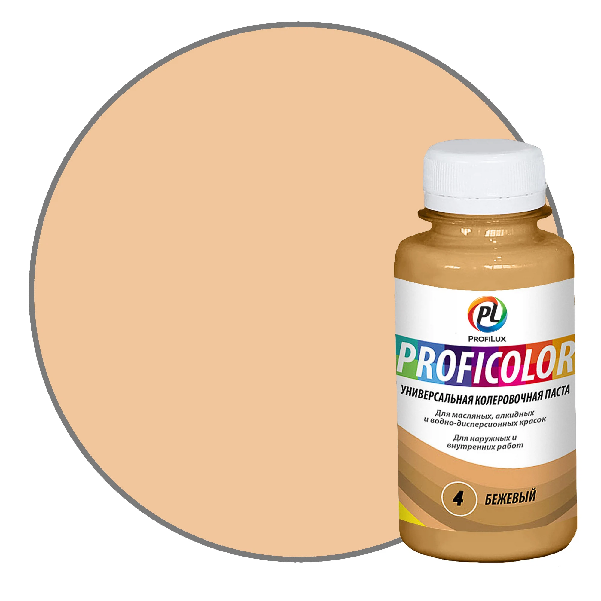 Изображение товара Краситель PROFILUX Proficolor бежевый №4 100мл для профессиональной окраски