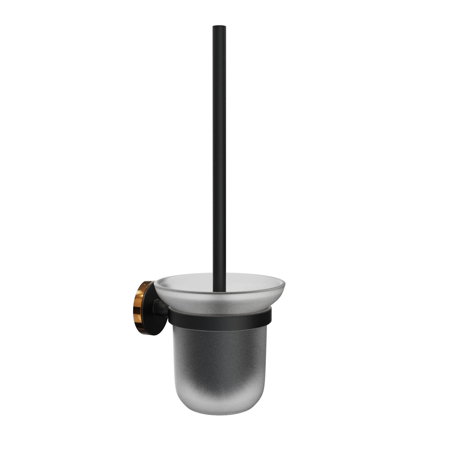 Изображение товара Ершик для унитаза настенный Fora LORD черный стеклянная колба