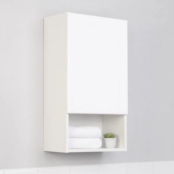 шкаф подвесной ika уют 40 белый глянец