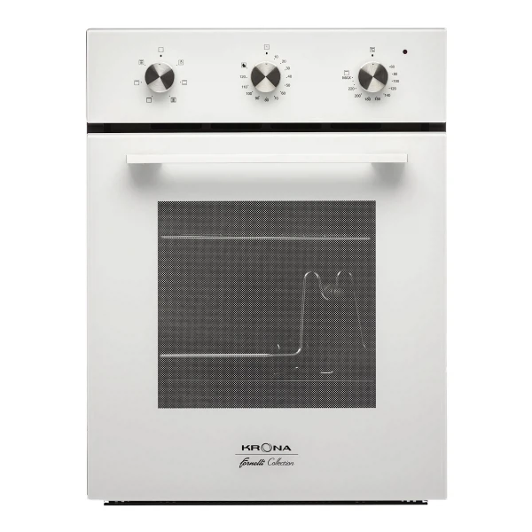 духовой шкаф электрический 45см белый krona corrente 45 wh