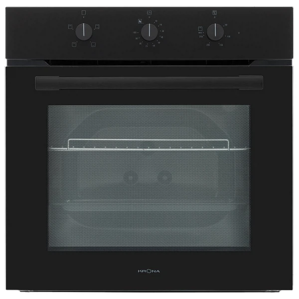 духовой шкаф электрический 60см черный krona sera 60 blbl