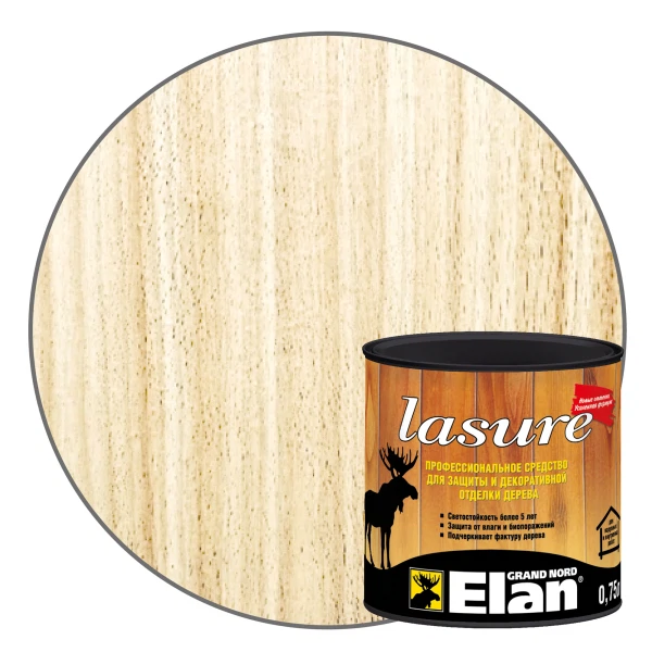 Лазурь elan долговечная бесцветная 0,75л
