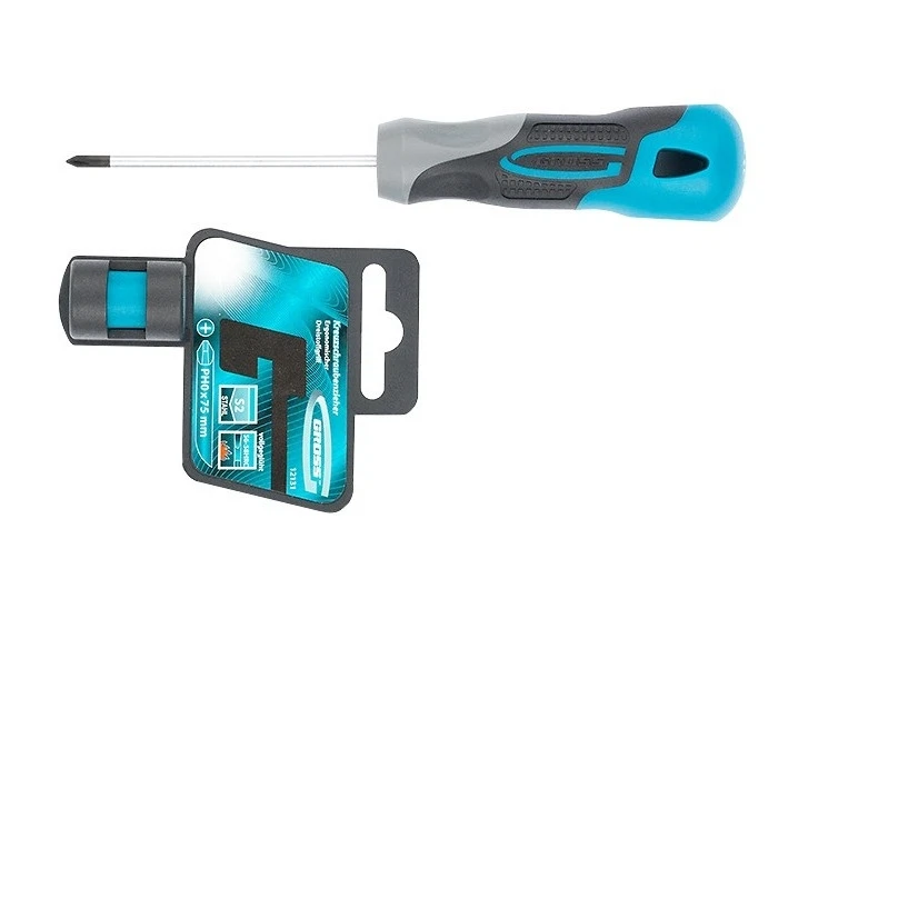 Изображение товара Отвертка ph0 x 75 мм, s2, трехкомпонентная рукоятка Gross 12131