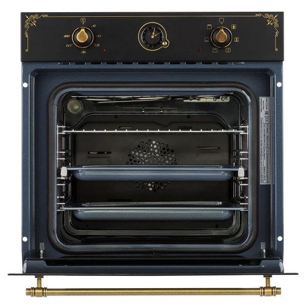 духовой шкаф электрический 60см черный krona merletto 60 an