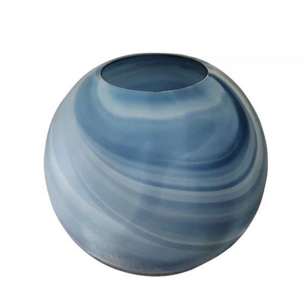 Фото Ваза стеклянная гави 24,5х22,5см 166-151