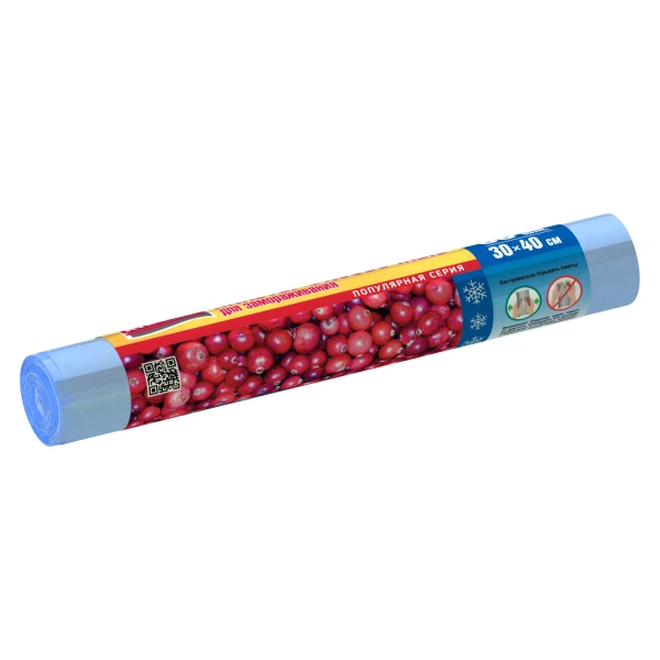 

пакеты для замораживания prolang, 30*40см 80шт/рулон, голубые