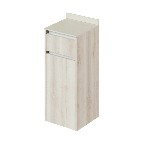 

тумба для ванной комнаты подвесная итана amelia 35 350х350х810 с корзиной сканди