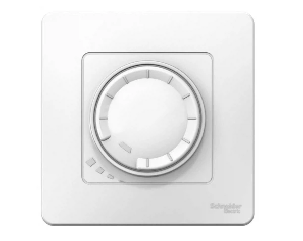 Фото Диммер (белый, поворотно-нажимной, с рамкой) schneider electric blanca blnss040011