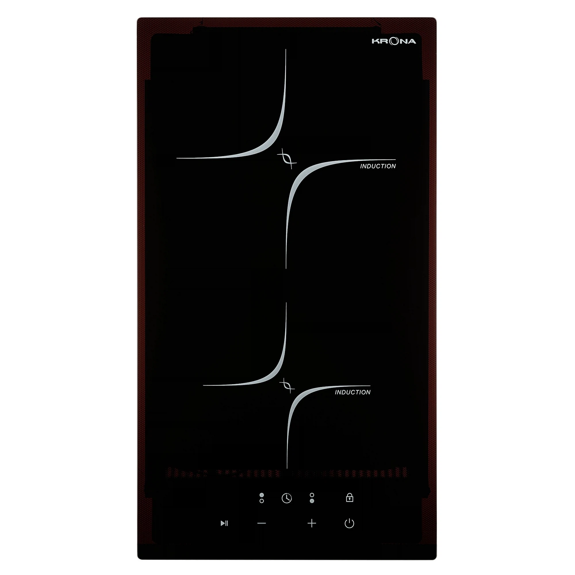 Изображение товара Индукционная встраиваемая варочная панель KRONA VIRGOLA 30 BL 2 конфорки черная