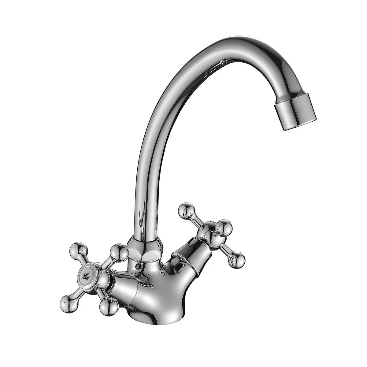 Изображение товара Смеситель для кухни Decoroom DR54028 с высоким поворотным изливом и функцией экономии воды