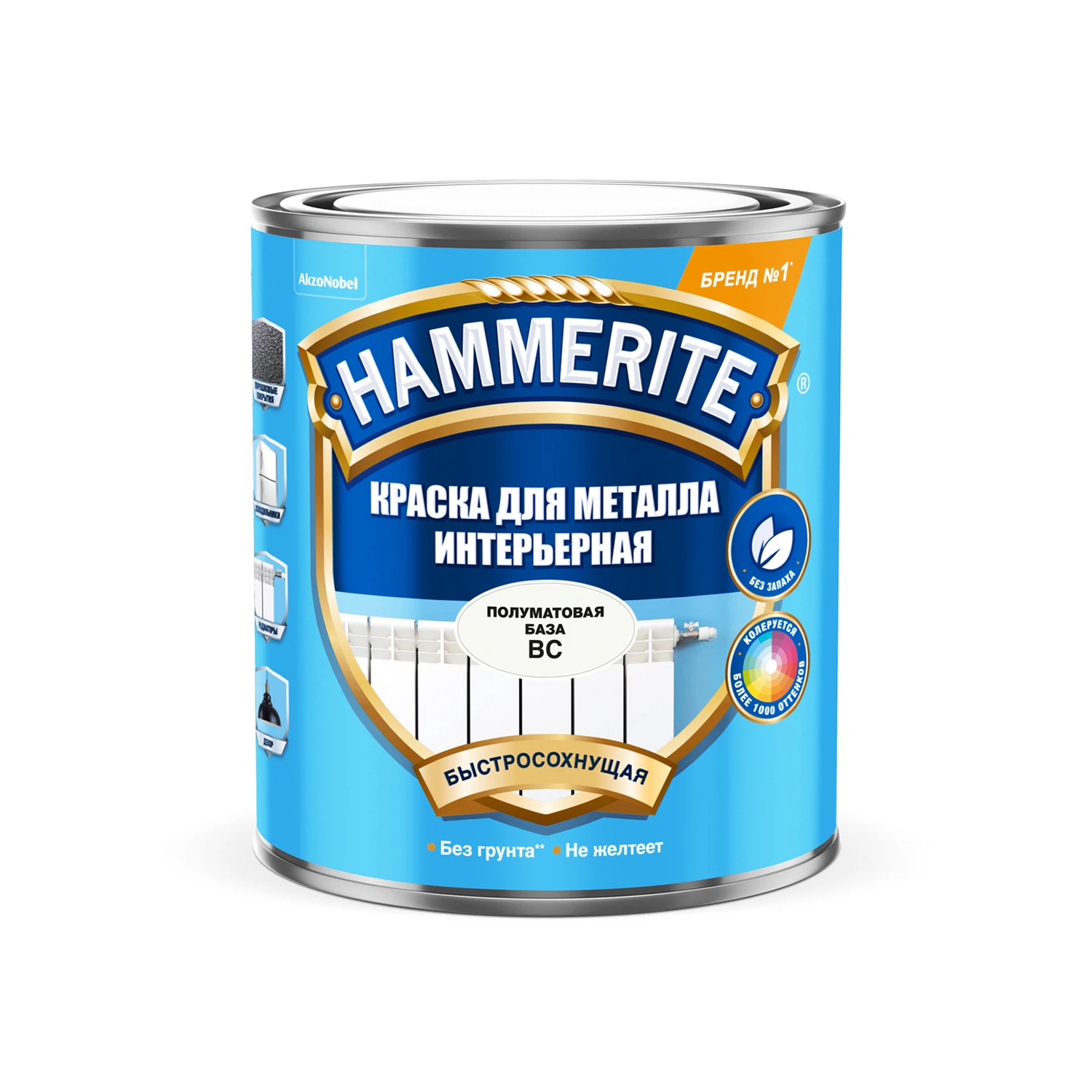 Изображение товара Эмаль Hammerite интерьерная для металла BC 0,9л Изображение товара Эмаль Hammerite интерьерная для металла BC 0,9л